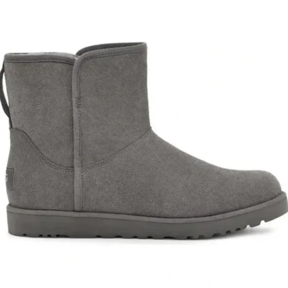 UGG Women's Cory II Genuine shearling Lined Boots in Charcoal Grey Sz 12 - Picture 2 of 11